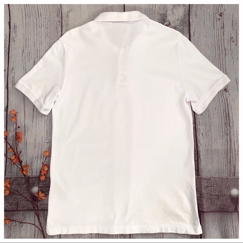 Burberry Print Trim Cotton Piqué Polo Shirt - Picture 4 of 6